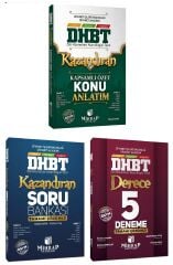 Mihrap DHBT 1-2 Kazandıran Konu Anlatımı + Soru Bankası + 5 Deneme 3 lü Set - Sinan İspir Mihrap Yayınları