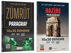 SÜPER FİYAT - Benzersiz Akademi KPSS TYT AYT ALES DGS MSÜ Paragraf HAZİNE ZÜMRÜT 20 Deneme 2 lİ Set - Engin Genç Benzersiz Akademi Yayınları