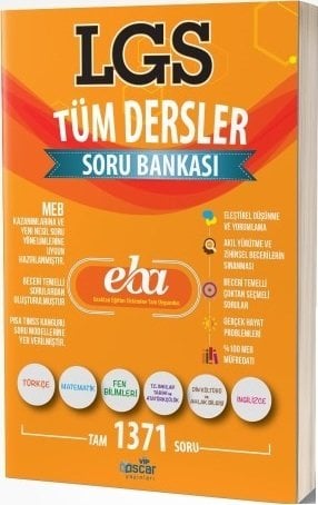 SÜPER FİYAT - Oscar 8. Sınıf LGS Tüm Dersler EBA Soru Bankası Oscar Yayınları