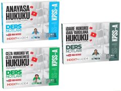 İndeks Akademi 2026 KPSS A Grubu Kamu Hukuku Video Ders Notları 3 lü Set İndeks Akademi Yayıncılık