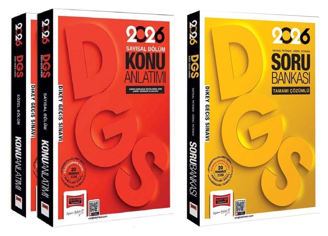 Yargı DGS Konu Anlatımı + Soru Bankası 2 li Set Yargı Yayınları