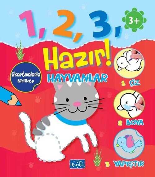 1,2,3 Hazır Hayvanlar Parıltı Yayınları