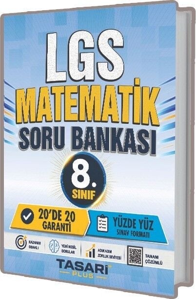 Tasarı Plus 8. Sınıf LGS Matematik Soru Bankası Çözümlü Tasarı Plus Yayınları