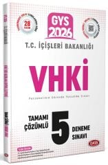Data 2026 GYS İçişleri Bakanlığı VHKİ 5 Deneme Çözümlü Görevde Yükselme Data Yayınları