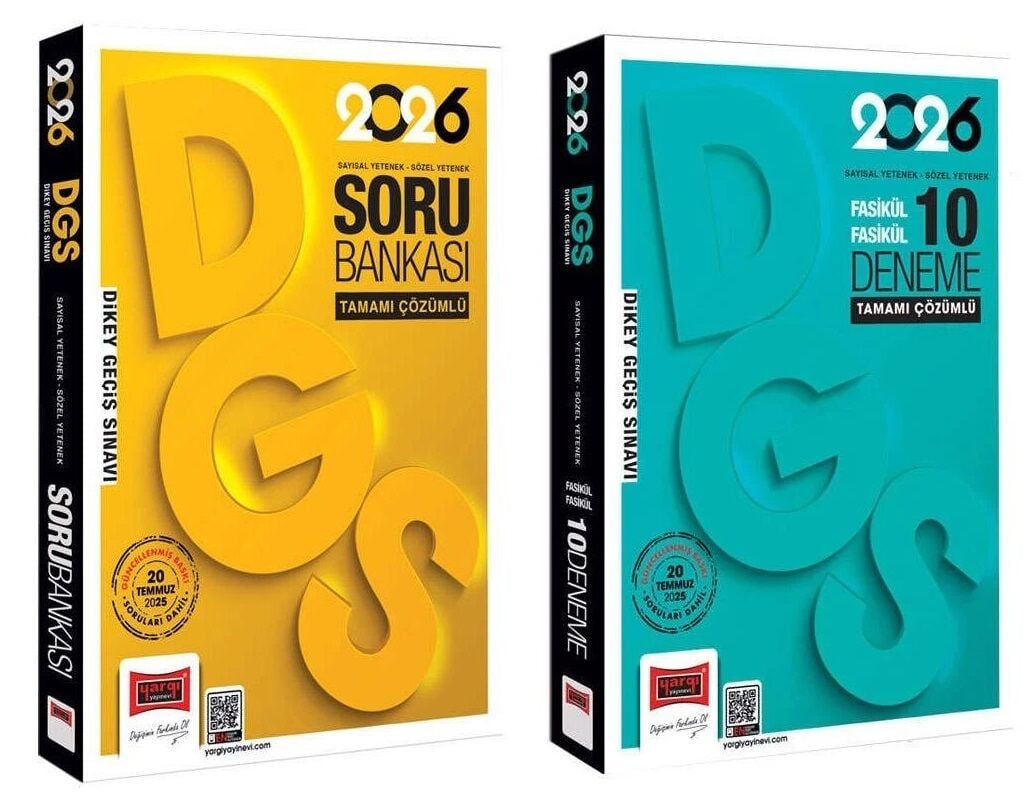 Yargı 2026 DGS Soru Bankası + 10 Deneme 2 li Set Yargı Yayınları
