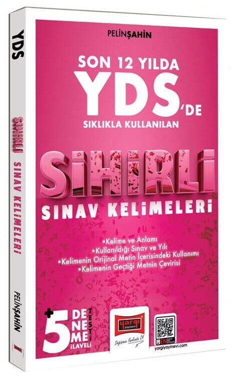 Yargı YDS de Son 12 Yılda Sıklıkla Kullanılan Sihirli Sınav Kelimeleri (5 Deneme İlaveli) Yargı Yayınları
