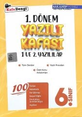 Kafadengi 6. Sınıf 1. Dönem Yazılı Kafası 1. ve 2. Yazılılar Kafadengi Yayınları