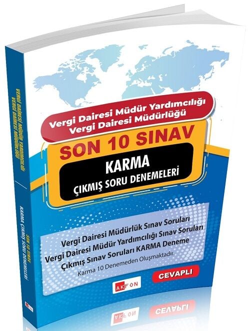 Akfon 2026 Vergi Dairesi Müdürlüğü ve Yardımcılığı Son 10 Sınav Çıkmış Soru Denemeleri Akfon Yayınları