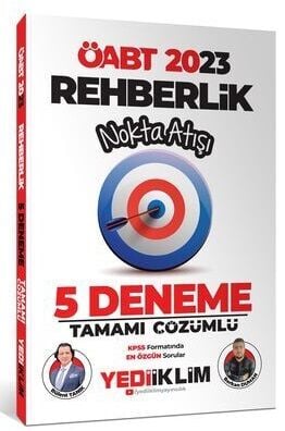 Yediiklim 2023 ÖABT Rehberlik Nokta Atışı 5 Deneme Çözümlü - Bülent Tanık Yediiklim Yayınları