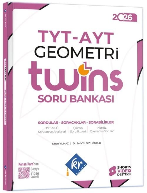 KR Akademi 2026 YKS TYT AYT Geometri Twins Soru Bankası Çözümlü KR Akademi