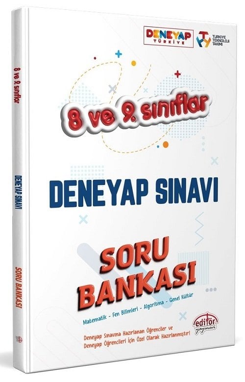 Editör 8. ve 9. Sınıf Tüm Dersler Deneyap Sınavı Soru Bankası Editör Yayınları