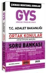Yargı 2025 GYS Adalet Bakanlığı Ortak Konular Soru Bankası Görevde Yükselme Yargı Yayınları
