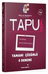 Akfon Tapu Müdür ve Yardımcılığı 4 Deneme Çözümlü Akfon Yargıç Yayınları