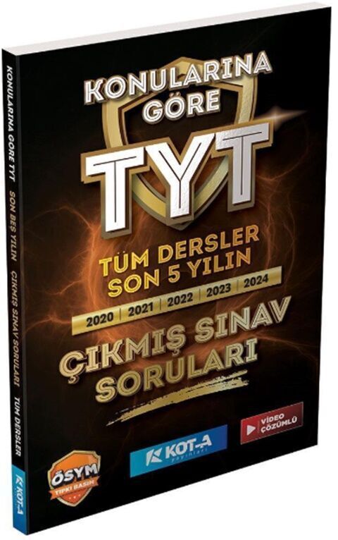 Kota YKS TYT Tıpkı Basım Son 5 Yılın Çıkmış Sınav Soruları Kota Yayınları