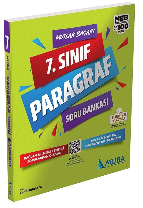 Muba 7. Sınıf Paragraf Mutlak Başarı Maarif Modeli Soru Bankası Muba Yayınları