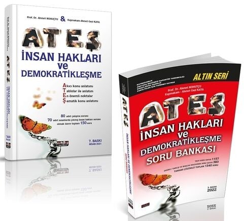 Savaş 2024 ATEŞ Seti İnsan Hakları ve Demokratikleşme Konu + Soru 2 li Set Savaş Yayınları