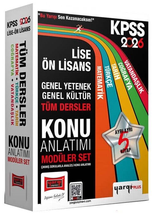 Yargı 2026 KPSS Lise Ön Lisans Konu Anlatımlı Modüler Set Yargı Yayınları