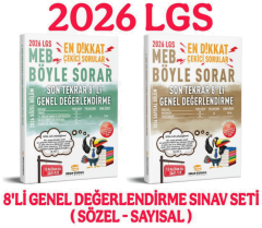 Sinan Kuzucu 2026 8. Sınıf LGS Sözel Sayısal Son Tekrar 8'li Değerlendirme Seti Sinan Kuzucu Yayınları