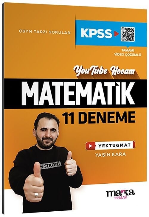 Marka 2026 KPSS Matematik YouTube Hocam 11 Deneme Çözümlü Yektuğ Mat - Yasin Kara Marka Yayınları