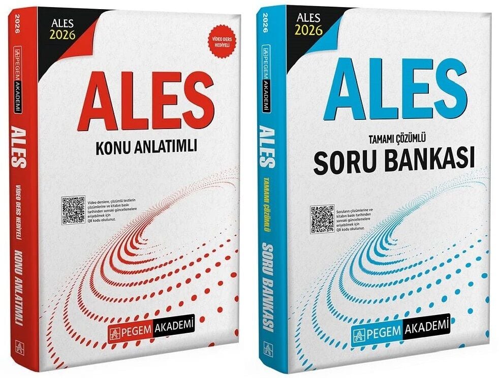 Pegem 2026 ALES Konu + Soru Bankası 2 li Set Pegem Akademi Yayınları