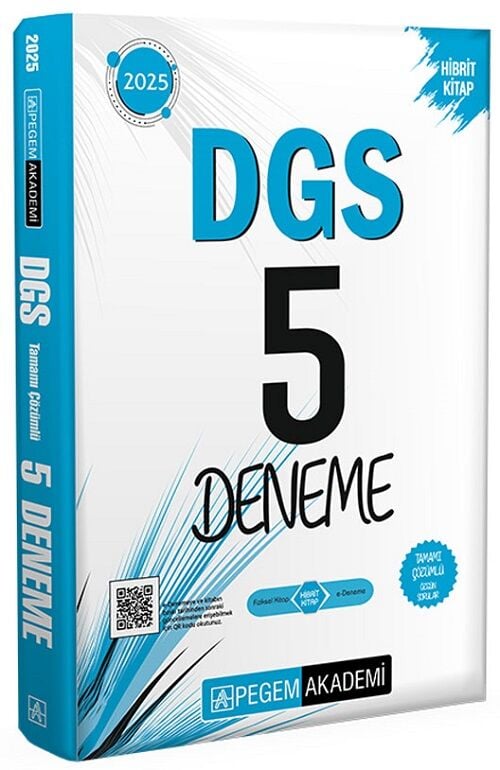 Pegem 2025 DGS 5 Deneme Çözümlü Pegem Akademi Yayınları