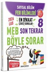Sinan Kuzucu 2026 8. Sınıf LGS Fen Bilimleri Sayısal Son Tekrar Soru Bankası Çözümlü Sinan Kuzucu Yayınları