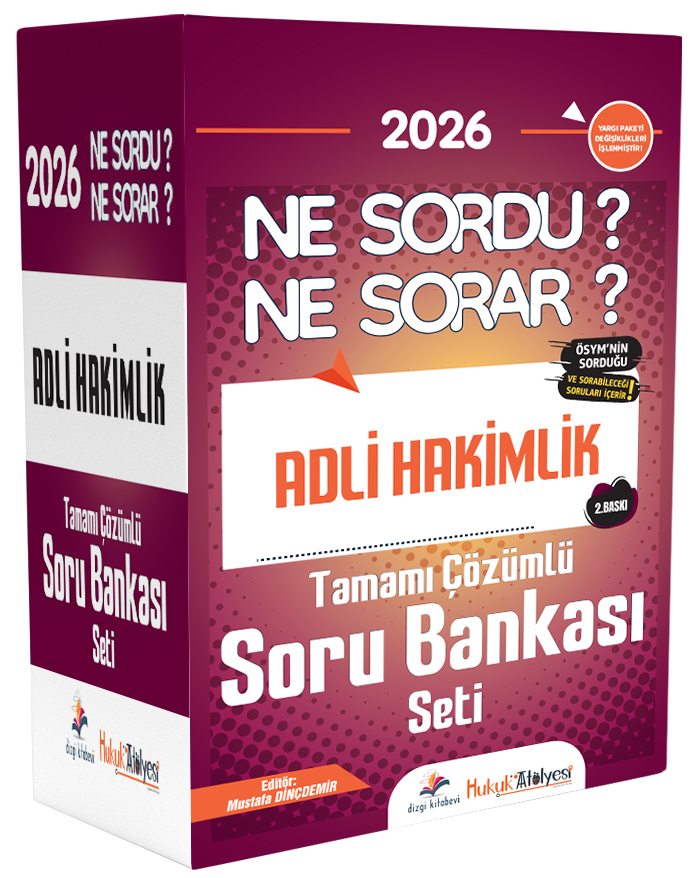 Dizgi Kitap 2026 Hukuk Atölyesi Adli Hakimlik Ne Sordu Ne Sorar Soru Bankası Modüler Set 2. Baskı Dizgi Kitap