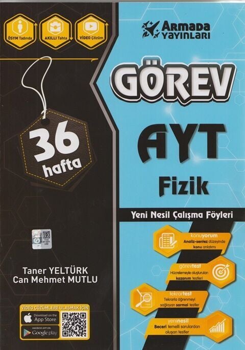 Armada YKS AYT Fizik Görev Çalışma Föyleri Armada Yayınları
