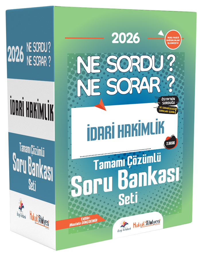 Dizgi Kitap 2026 Hukuk Atölyesi İdari Hakimlik Ne Sordu Ne Sorar Soru Bankası Modüler Set Dizgi Kitap