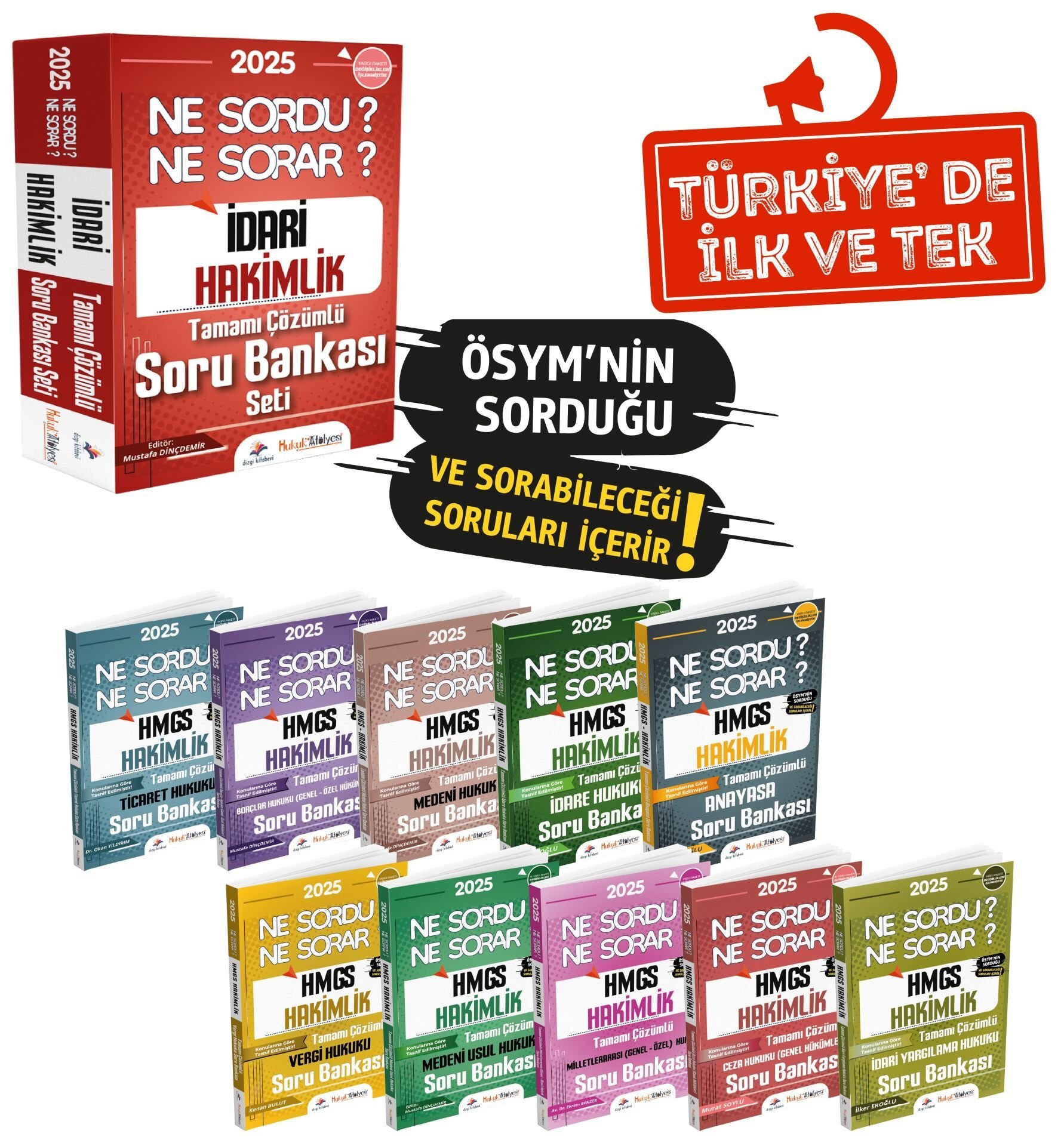 Dizgi Kitap 2025 Hukuk Atölyesi İdari Hakimlik Ne Sordu Ne Sorar Soru Bankası Modüler Set Dizgi Kitap