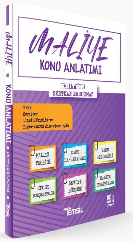 Temsil İdari Hakimlik Maliye Konu Anlatımı 5. Baskı - Sertkan Erdurmaz Temsil Kitap Yayınları
