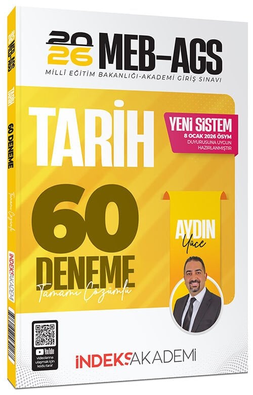 YENİ AGS - İndeks Akademi 2026 MEB-AGS Tarih 60 Deneme Çözümlü - Aydın Yüce İndeks Akademi Yayıncılık