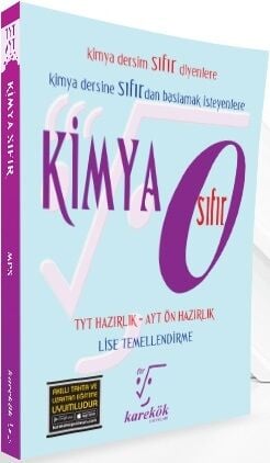 Karekök YKS TYT AYT Kimya Sıfır 0 Konu Anlatımı Karekök Yayınları