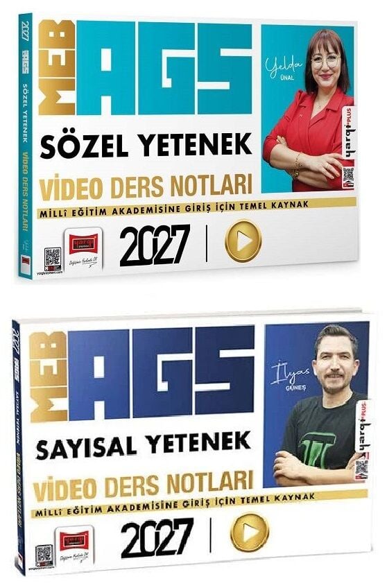 Yargı 2027 MEB-AGS Sözel + Sayısal Yetenek Video Ders Notları 2 li Set Yargı Yayınları