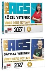Yargı 2027 MEB-AGS Sözel + Sayısal Yetenek Video Ders Notları 2 li Set Yargı Yayınları