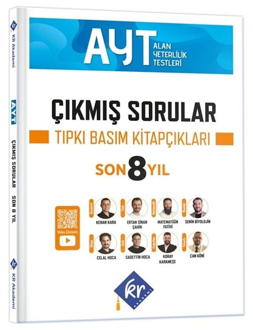 KR Akademi 2026 YKS AYT Son 8 Yıl Çıkmış Sorular Tıpkı Basım Kitapçıkları KR Akademi Yayınları