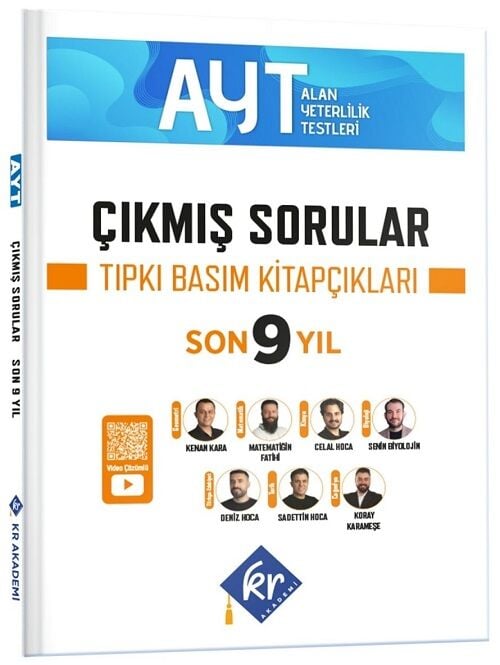 KR Akademi 2027 YKS AYT Çıkmış Sorular Son 9 Yıl Tıpkı Basım Kitapçıkları KR Akademi Yayınları