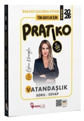 Hoca Kafası 2026 KPSS Vatandaşlık Pratiko Soru Cevap Çalışma Kitabı - Esra Özkan Karaoğlu Hoca Kafası Yayınları