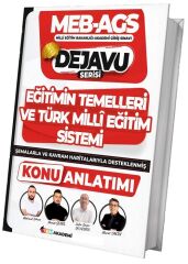 TKM Akademi MEB-AGS Eğitimin Temelleri ve Türk Milli Eğitim Sistemi DEJAVU Konu Anlatımı - Mahmut Orhan TKM Akademi