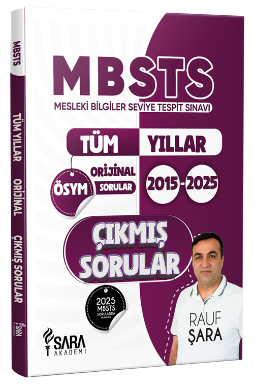 Şara Akademi 2026 MBSTS Çıkmış Sorular Tüm Yıllar - Rauf Şara Şara Akademi