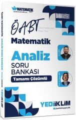Yediiklim 2027 ÖABT MEB-AGS İlköğretim Ortaöğretim Lise Matematik Öğretmenliği Analiz Soru Bankası Çözümlü Yediiklim Yayınları