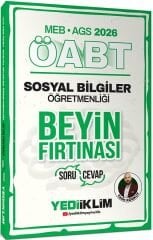 Yediiklim 2026 ÖABT MEB-AGS Sosyal Bilgiler Öğretmenliği Beyin Fırtınası Soru Cevap - Yasin Korkut Yediiklim Yayınları