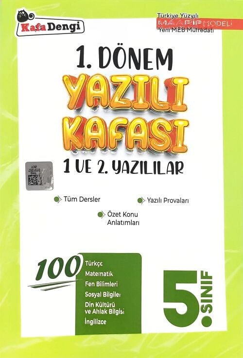 Kafadengi 5. Sınıf 1. Dönem Yazılı Kafası 1. ve 2. Yazılılar Kafadengi Yayınları