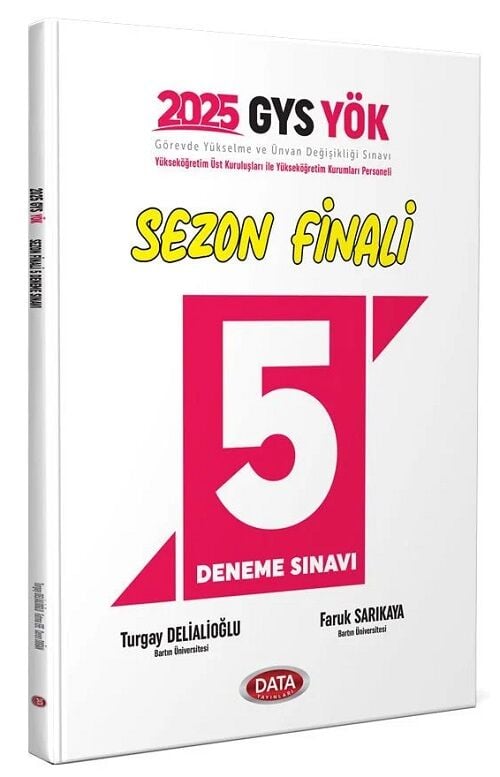 Data 2025 GYS YÖK Yükseköğretim Kurumları Personeli Sezon Finali 5 Deneme Çözümlü Görevde Yükselme Data Yayınları