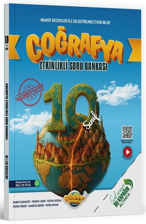 Coğrafya Gurmesi 10. Sınıf Coğrafya Etkinlikli Soru Bankası Coğrafya Gurmesi Yayınları