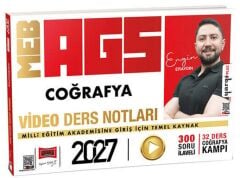 Yargı 2027 MEB-AGS Coğrafya Video Ders Notları - Engin Eraydın Yargı Yayınları