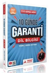 Paraf Akademi 2027 YKS TYT KPSS MSÜ Dil Bilgisi Türkçe Doktorunuz 10 Günde Garanti Video Ders Kitabı - Enes Avcı Paraf Akademi Yayınları