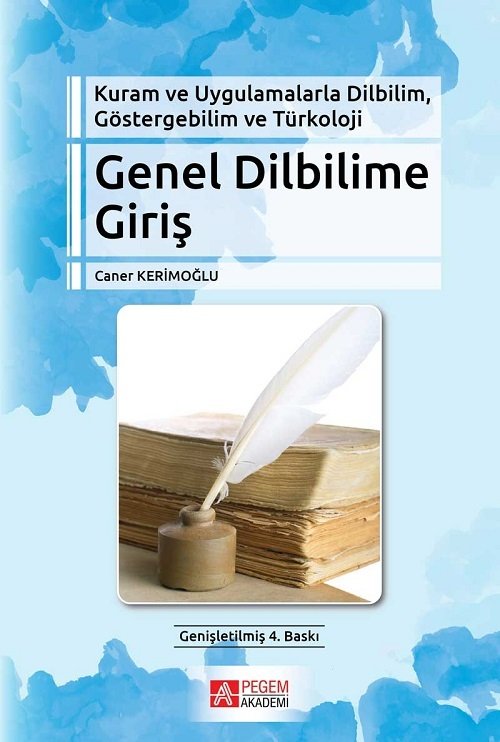 Pegem Genel Dilbilime Giriş - Caner Kerimoğlu Pegem Akademi Yayıncılık