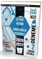 Pelikan 2027 İSG İkizi İş Yerimi Hekimi ve Diğer Sağlık Personeli 2 Deneme Çözümlü - Muhammed Nurullah Acar Pelikan Yayınları