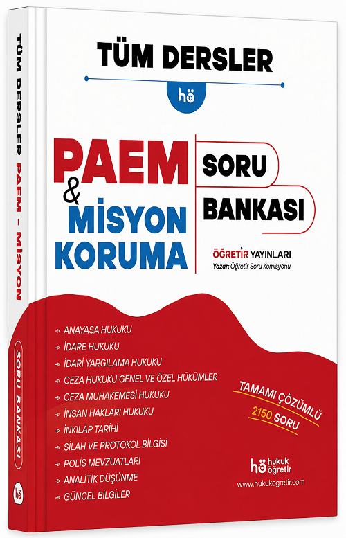 Öğretir PAEM Misyon Koruma Tüm Dersler Soru Bankası Çözümlü Öğretir Yayınları